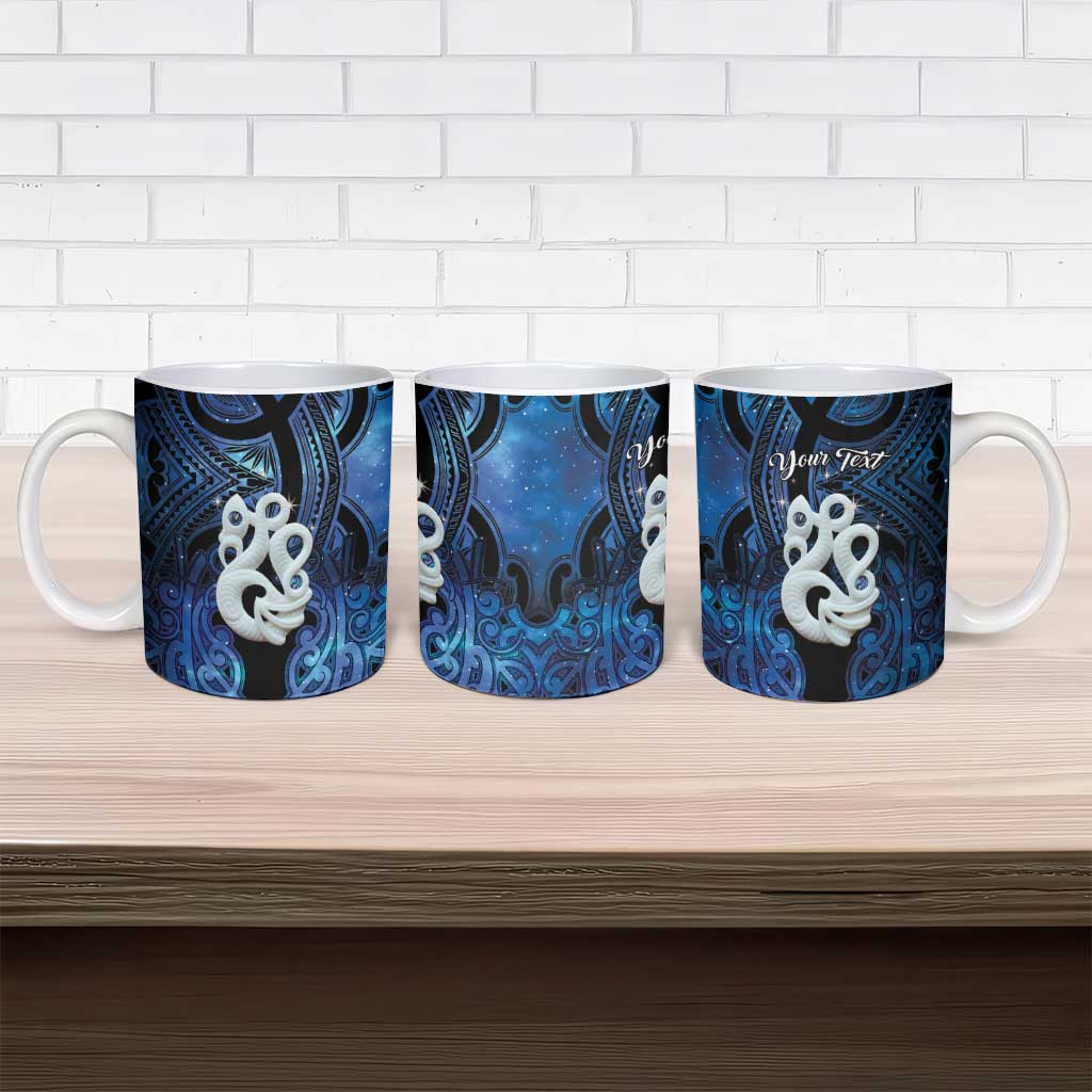 Personalized Maori Matariki Manaia Ceramic Mug Maori Kowhaiwhai Pattern Galaxy LT01 - Polynesian Pride