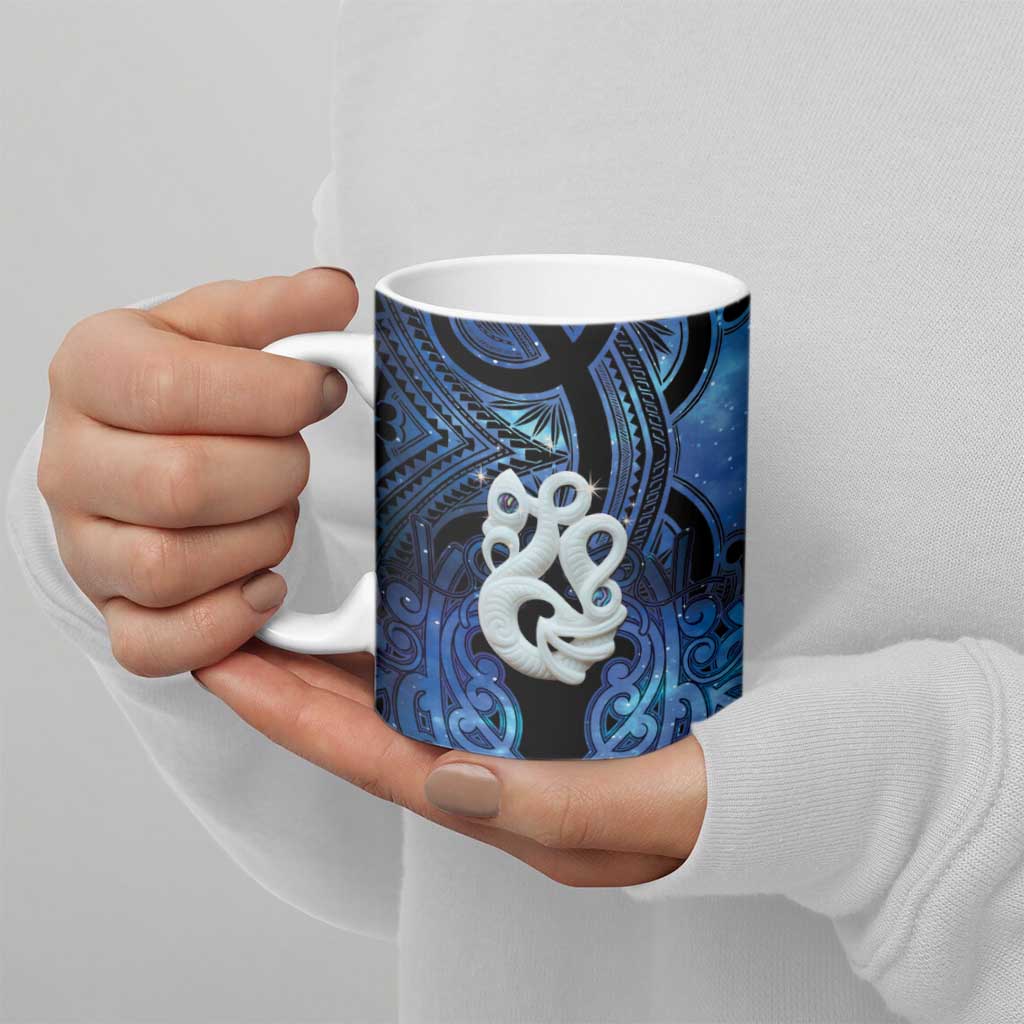 Personalized Maori Matariki Manaia Ceramic Mug Maori Kowhaiwhai Pattern Galaxy LT01 - Polynesian Pride