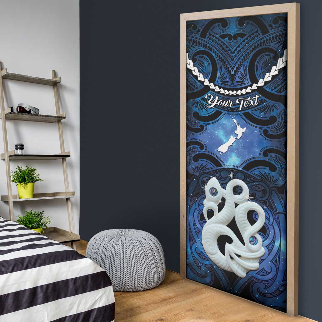 Personalized Maori Matariki Manaia Door Cover Maori Kowhaiwhai Pattern Galaxy LT01 - Polynesian Pride