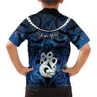Personalized Maori Matariki Manaia Family Matching Off Shoulder Maxi Dress and Hawaiian Shirt Maori Kowhaiwhai Pattern Galaxy