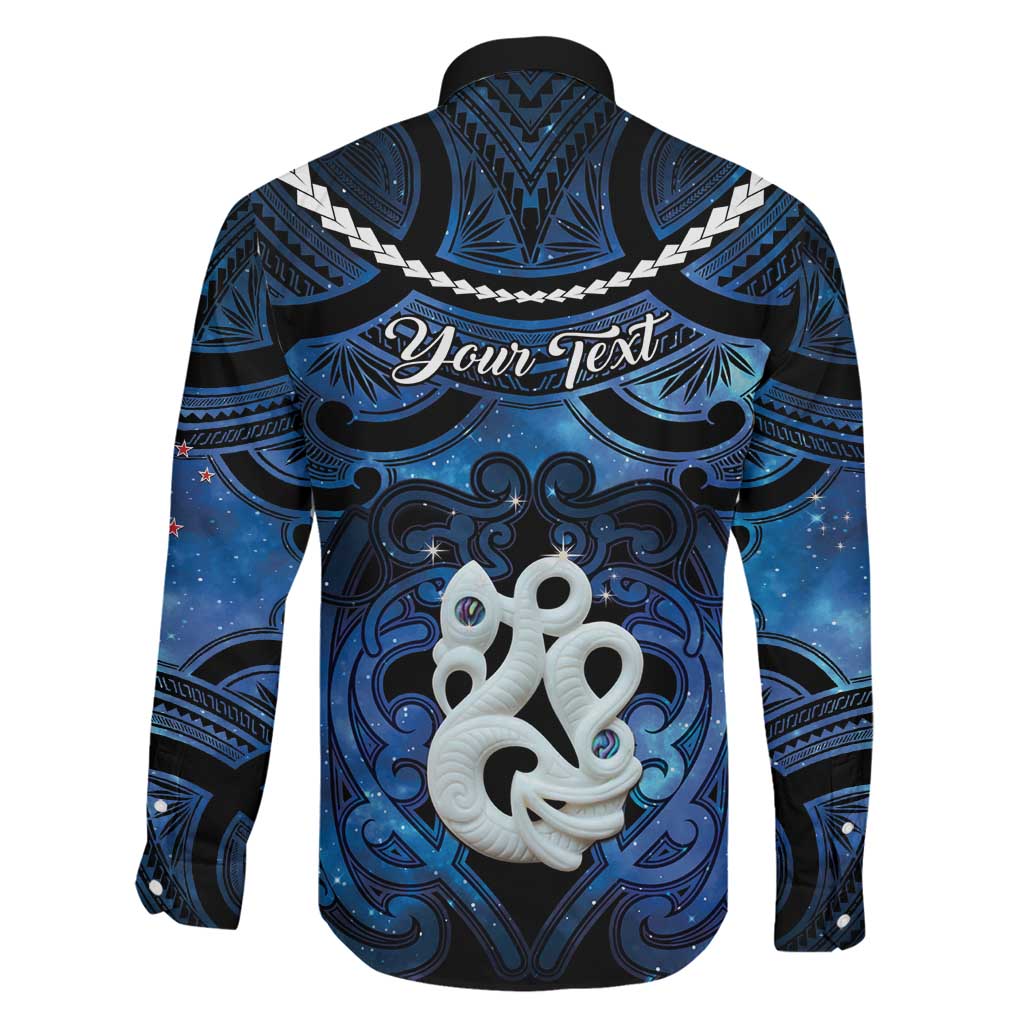 Personalized Maori Matariki Manaia Family Matching Off Shoulder Maxi Dress and Hawaiian Shirt Maori Kowhaiwhai Pattern Galaxy