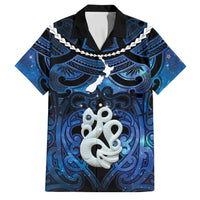 Personalized Maori Matariki Manaia Family Matching Tank Maxi Dress and Hawaiian Shirt Maori Kowhaiwhai Pattern Galaxy