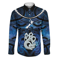 Personalized Maori Matariki Manaia Family Matching Tank Maxi Dress and Hawaiian Shirt Maori Kowhaiwhai Pattern Galaxy