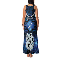 Personalized Maori Matariki Manaia Family Matching Tank Maxi Dress and Hawaiian Shirt Maori Kowhaiwhai Pattern Galaxy