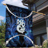 Maori Matariki Manaia Garden Flag Maori Kowhaiwhai Pattern Galaxy LT01 - Polynesian Pride