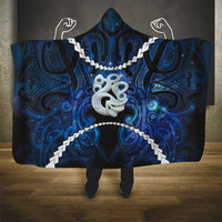 Maori Matariki Manaia Hooded Blanket Maori Kowhaiwhai Pattern Galaxy LT01 - Polynesian Pride