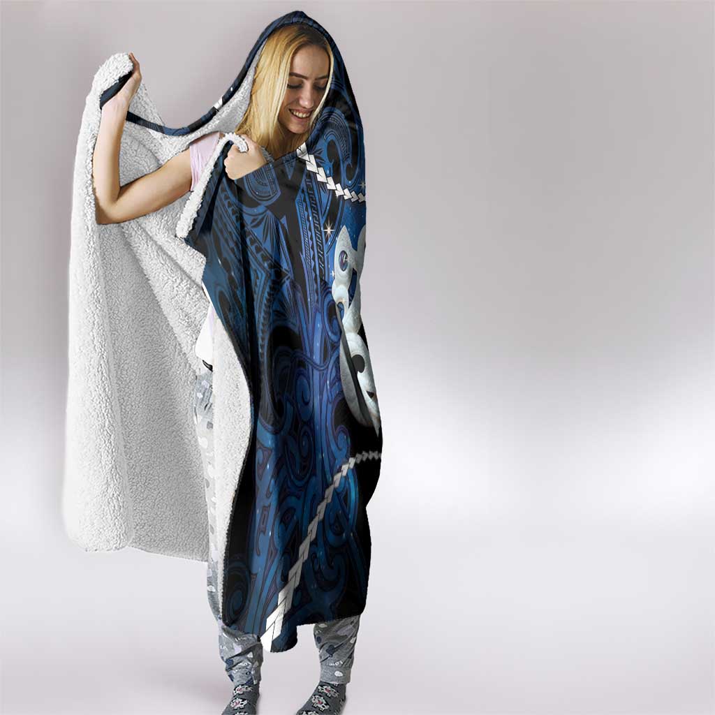 Maori Matariki Manaia Hooded Blanket Maori Kowhaiwhai Pattern Galaxy LT01 - Polynesian Pride
