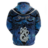 Personalized Maori Matariki Manaia Hoodie Maori Kowhaiwhai Pattern Galaxy LT01 - Polynesian Pride