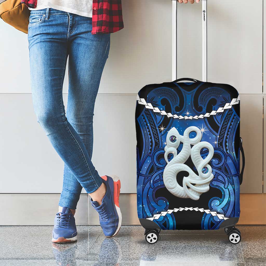 Maori Matariki Manaia Luggage Cover Maori Kowhaiwhai Pattern Galaxy LT01 - Polynesian Pride