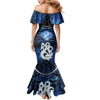 Personalized Maori Matariki Manaia Mermaid Dress Maori Kowhaiwhai Pattern Galaxy LT01 - Polynesian Pride