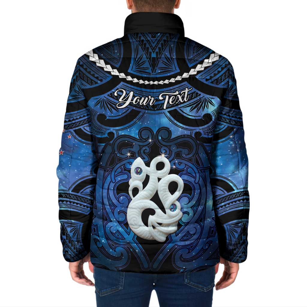 Personalized Maori Matariki Manaia Padded Jacket Maori Kowhaiwhai Pattern Galaxy LT01 - Polynesian Pride