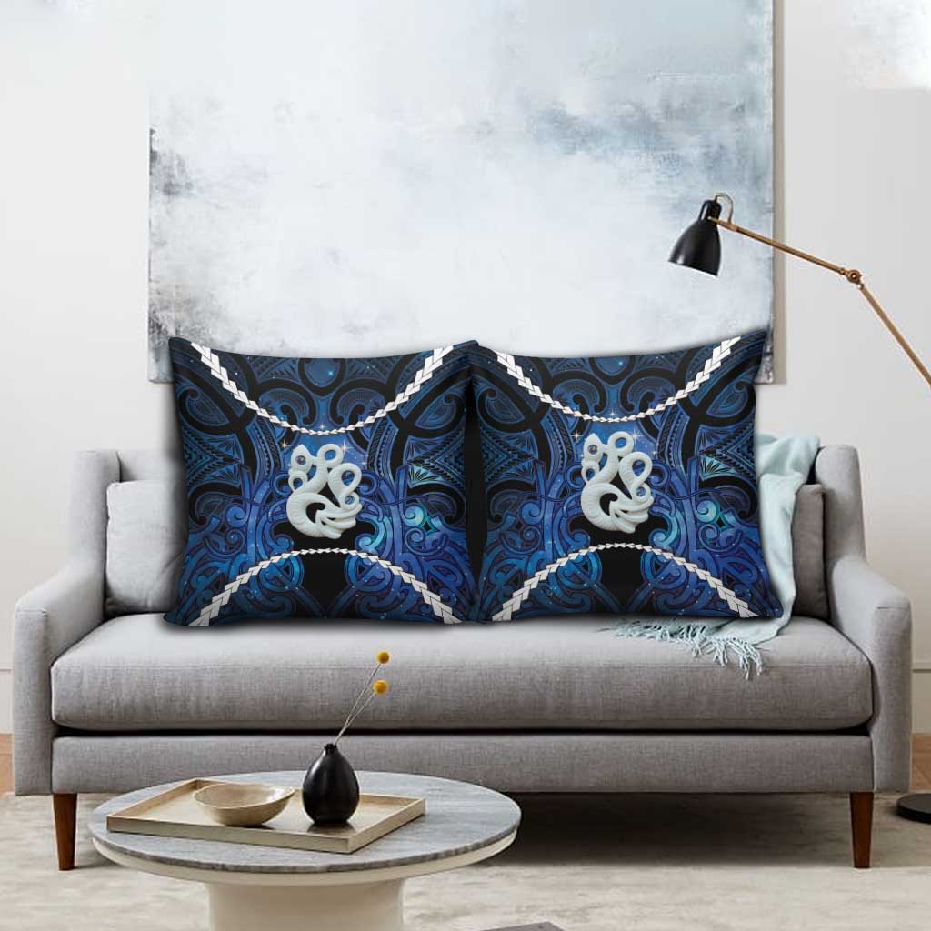 Maori Matariki Manaia Pillow Cover Maori Kowhaiwhai Pattern Galaxy LT01 - Polynesian Pride