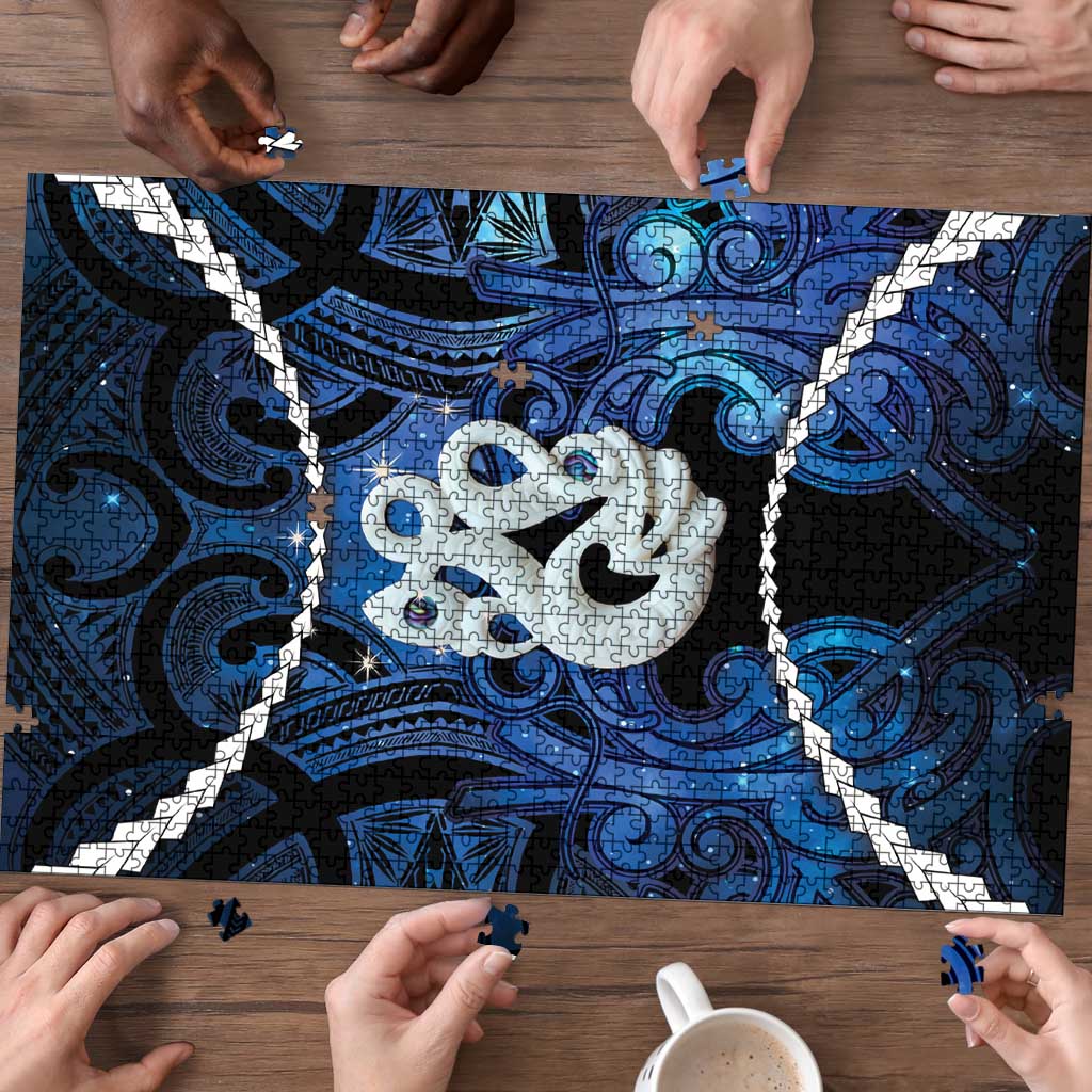 Maori Matariki Manaia Puzzle Maori Kowhaiwhai Pattern Galaxy LT01 - Polynesian Pride