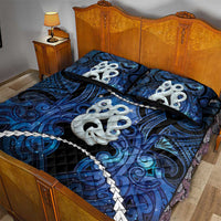 Maori Matariki Manaia Quilt Bed Set Maori Kowhaiwhai Pattern Galaxy LT01 - Polynesian Pride