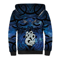 Personalized Maori Matariki Manaia Sherpa Hoodie Maori Kowhaiwhai Pattern Galaxy LT01 - Polynesian Pride