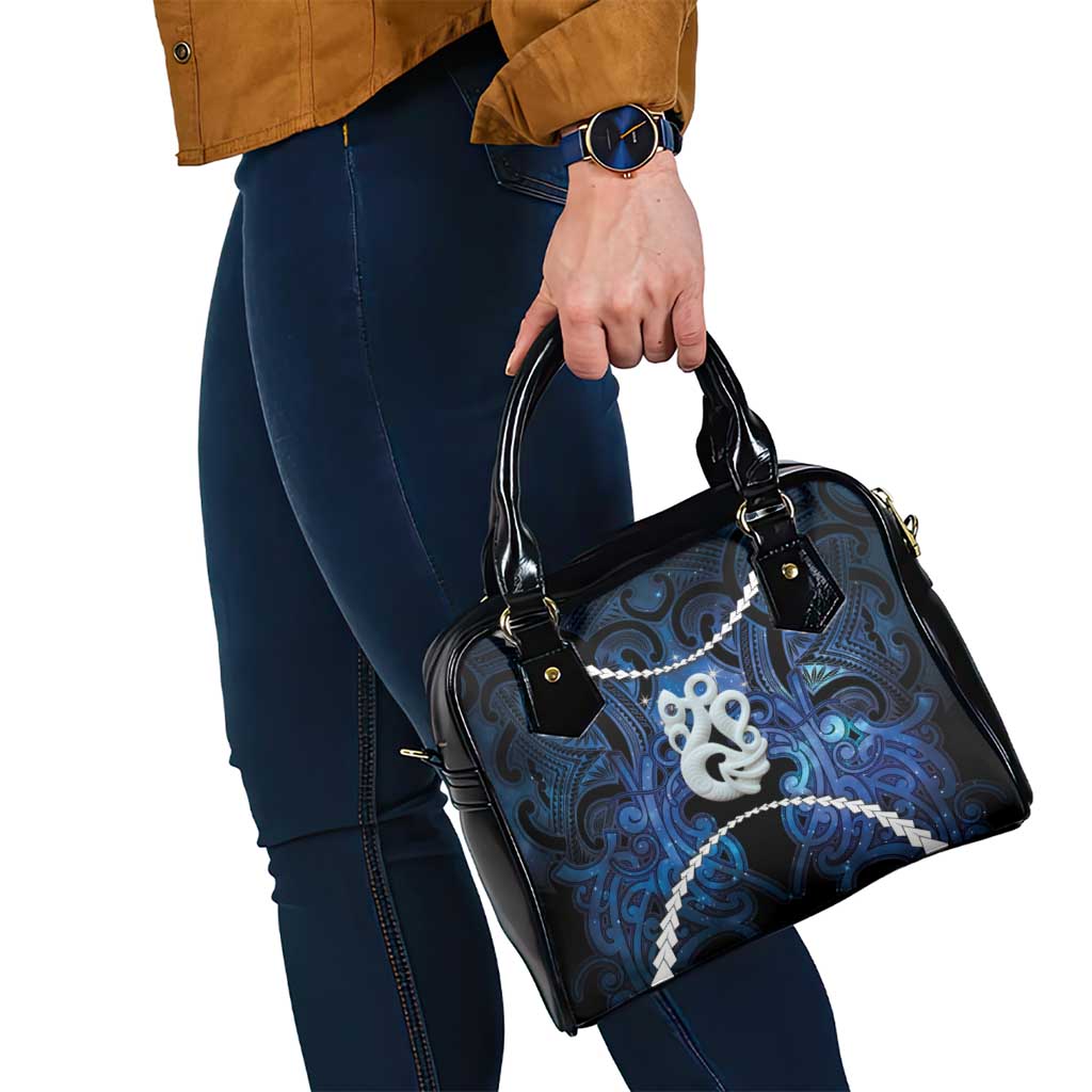Maori Matariki Manaia Shoulder Handbag Maori Kowhaiwhai Pattern Galaxy LT01 - Polynesian Pride