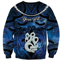 Personalized Maori Matariki Manaia Sweatshirt Maori Kowhaiwhai Pattern Galaxy LT01 - Polynesian Pride