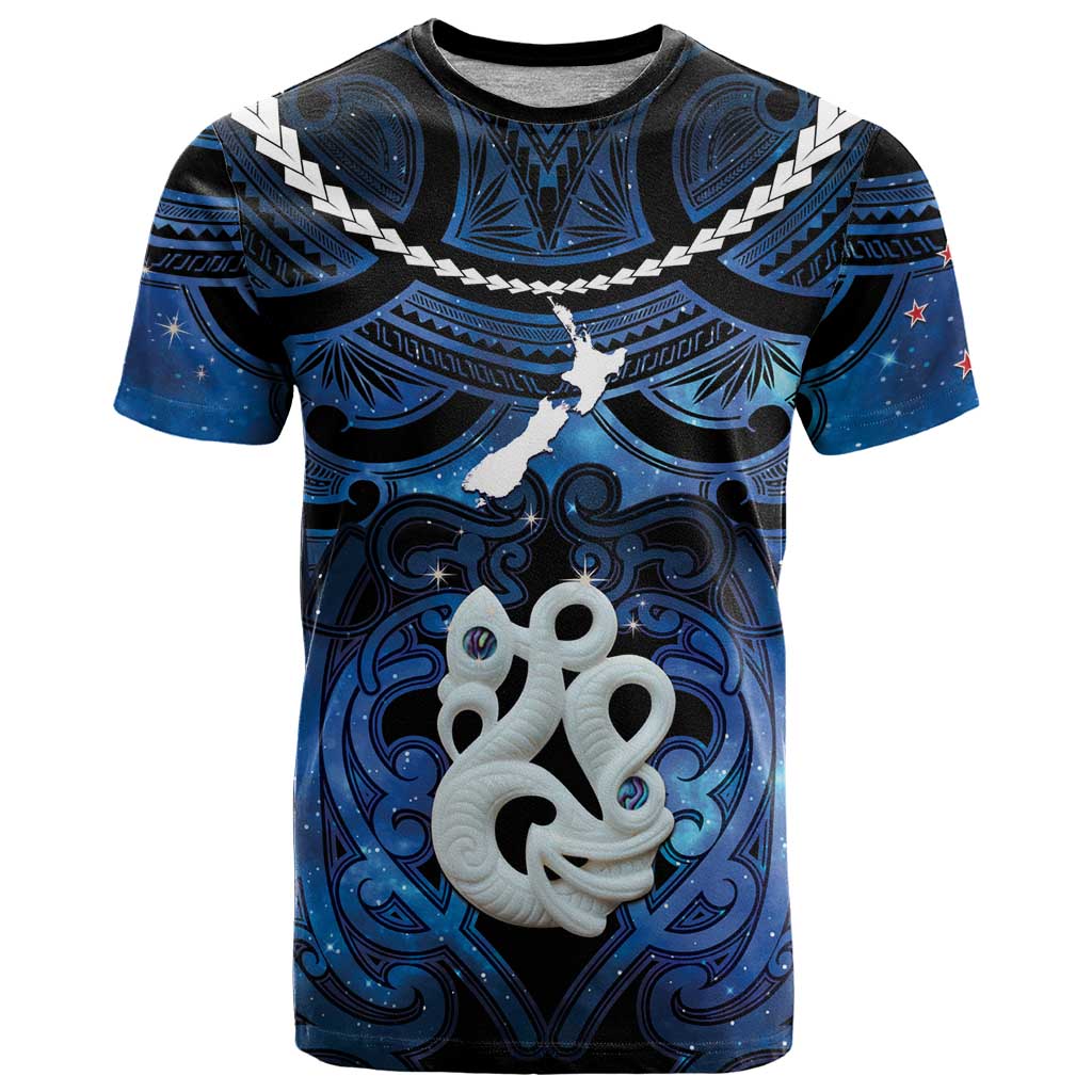 Personalized Maori Matariki Manaia T Shirt Maori Kowhaiwhai Pattern Galaxy