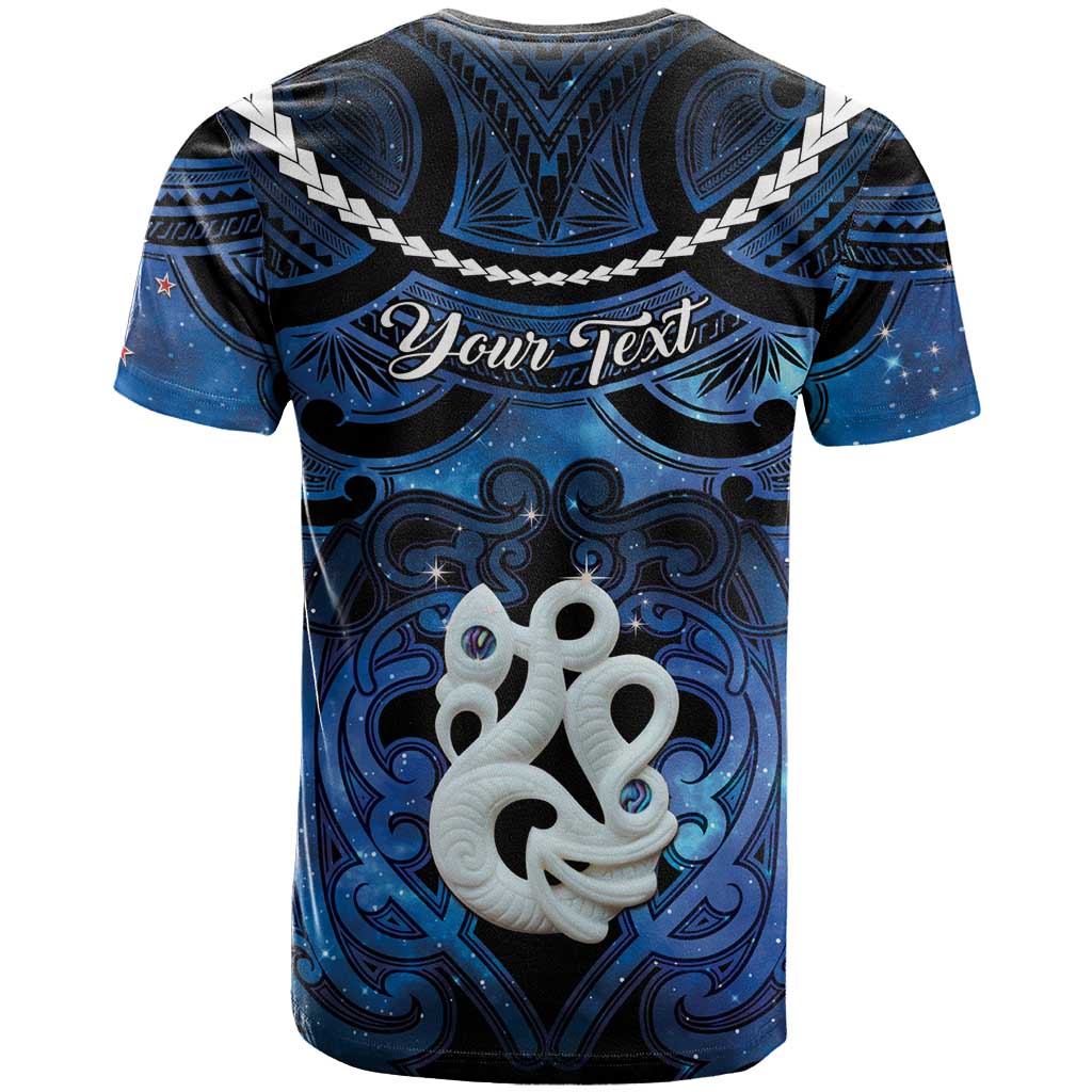 Personalized Maori Matariki Manaia T Shirt Maori Kowhaiwhai Pattern Galaxy