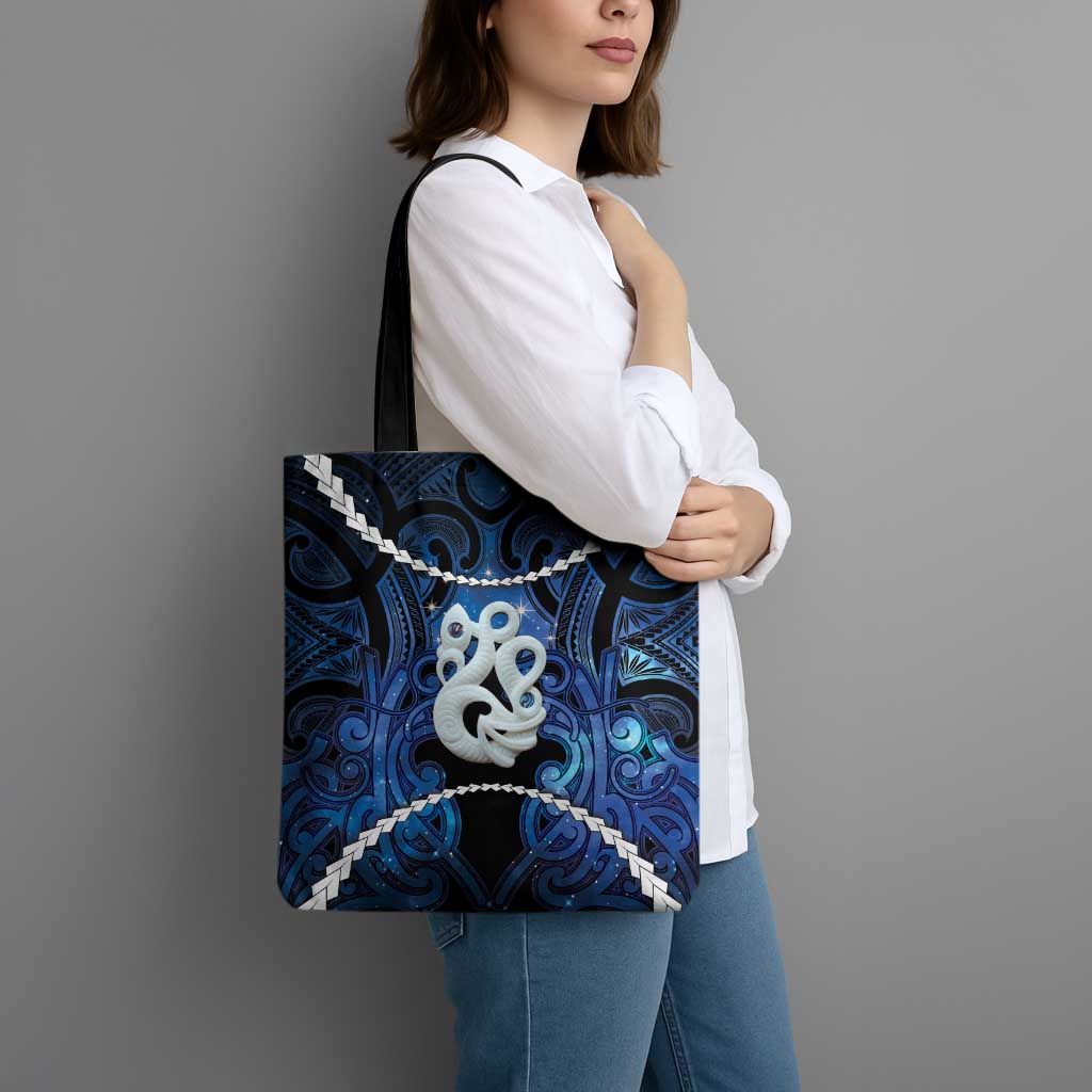 Maori Matariki Manaia Tote Bag Maori Kowhaiwhai Pattern Galaxy LT01 - Polynesian Pride