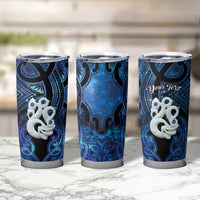 Personalized Maori Matariki Manaia Tumbler Cup Maori Kowhaiwhai Pattern Galaxy LT01 - Polynesian Pride