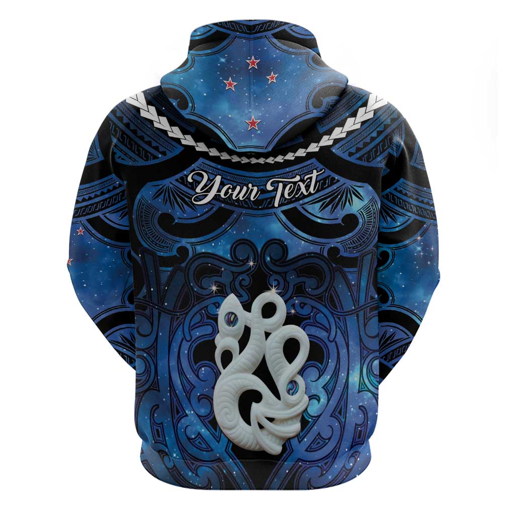 Personalized Maori Matariki Manaia Zip Hoodie Maori Kowhaiwhai Pattern Galaxy LT01 - Polynesian Pride