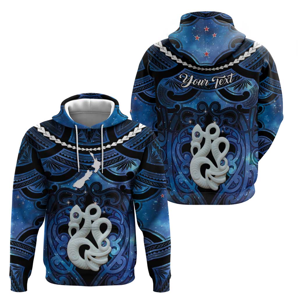 Personalized Maori Matariki Manaia Zip Hoodie Maori Kowhaiwhai Pattern Galaxy LT01 - Polynesian Pride