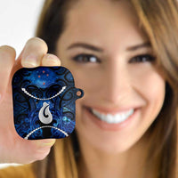 Maori Matariki Hei Matau AirPods Case Maori Kowhaiwhai Pattern Galaxy LT01 - Polynesian Pride