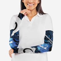 Personalized Maori Matariki Hei Matau Arm Sleeves Maori Kowhaiwhai Pattern Galaxy LT01 - Polynesian Pride