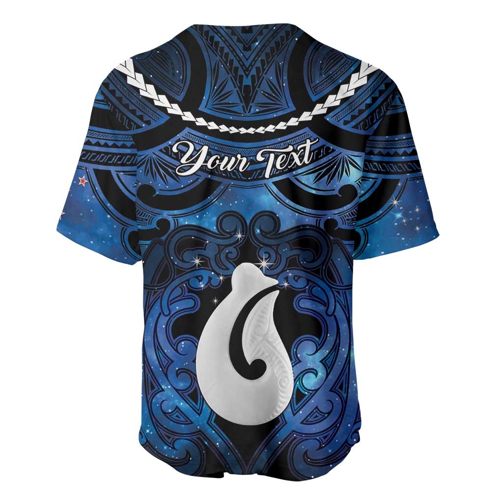 Personalized Maori Matariki Hei Matau Baseball Jersey Maori Kowhaiwhai Pattern Galaxy LT01 - Polynesian Pride