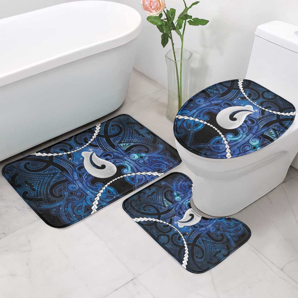 Maori Matariki Hei Matau Bathroom Set Maori Kowhaiwhai Pattern Galaxy LT01 - Polynesian Pride
