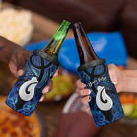 Personalized Maori Matariki Hei Matau 4 in 1 Can Cooler Tumbler Maori Kowhaiwhai Pattern Galaxy LT01 - Polynesian Pride