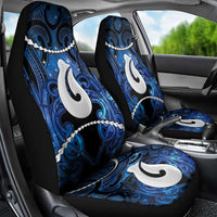 Maori Matariki Hei Matau Car Seat Cover Maori Kowhaiwhai Pattern Galaxy
