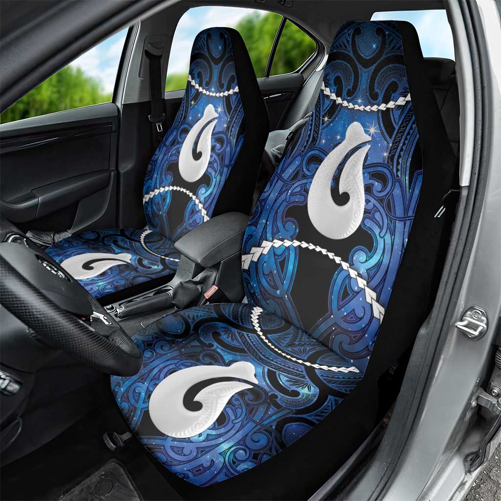Maori Matariki Hei Matau Car Seat Cover Maori Kowhaiwhai Pattern Galaxy