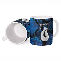 Personalized Maori Matariki Hei Matau Ceramic Mug Maori Kowhaiwhai Pattern Galaxy LT01 - Polynesian Pride