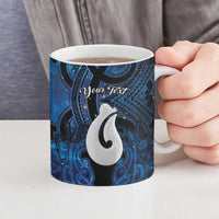 Personalized Maori Matariki Hei Matau Ceramic Mug Maori Kowhaiwhai Pattern Galaxy LT01 - Polynesian Pride