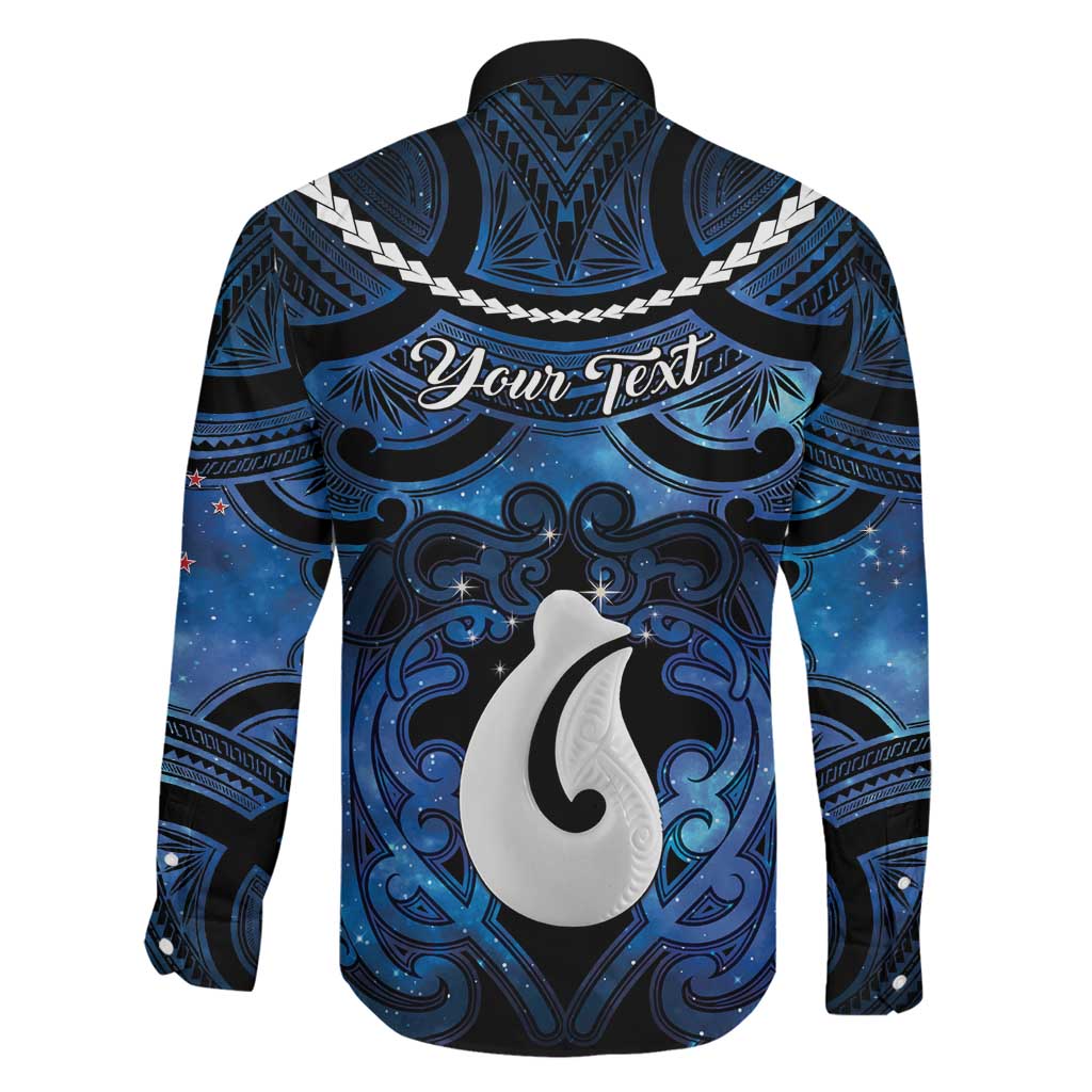 Personalized Maori Matariki Hei Matau Family Matching Short Sleeve Bodycon Dress and Hawaiian Shirt Maori Kowhaiwhai Pattern Galaxy