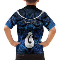 Personalized Maori Matariki Hei Matau Family Matching Tank Maxi Dress and Hawaiian Shirt Maori Kowhaiwhai Pattern Galaxy