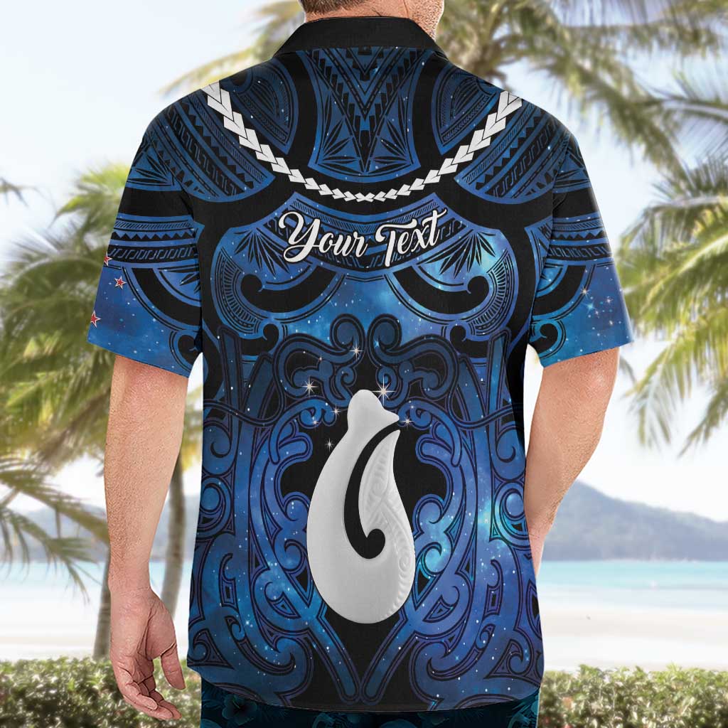 Personalized Maori Matariki Hei Matau Hawaiian Shirt Maori Kowhaiwhai Pattern Galaxy LT01 - Polynesian Pride