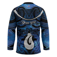 Personalized Maori Matariki Hei Matau Hockey Jersey Maori Kowhaiwhai Pattern Galaxy