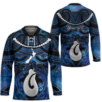 Personalized Maori Matariki Hei Matau Hockey Jersey Maori Kowhaiwhai Pattern Galaxy