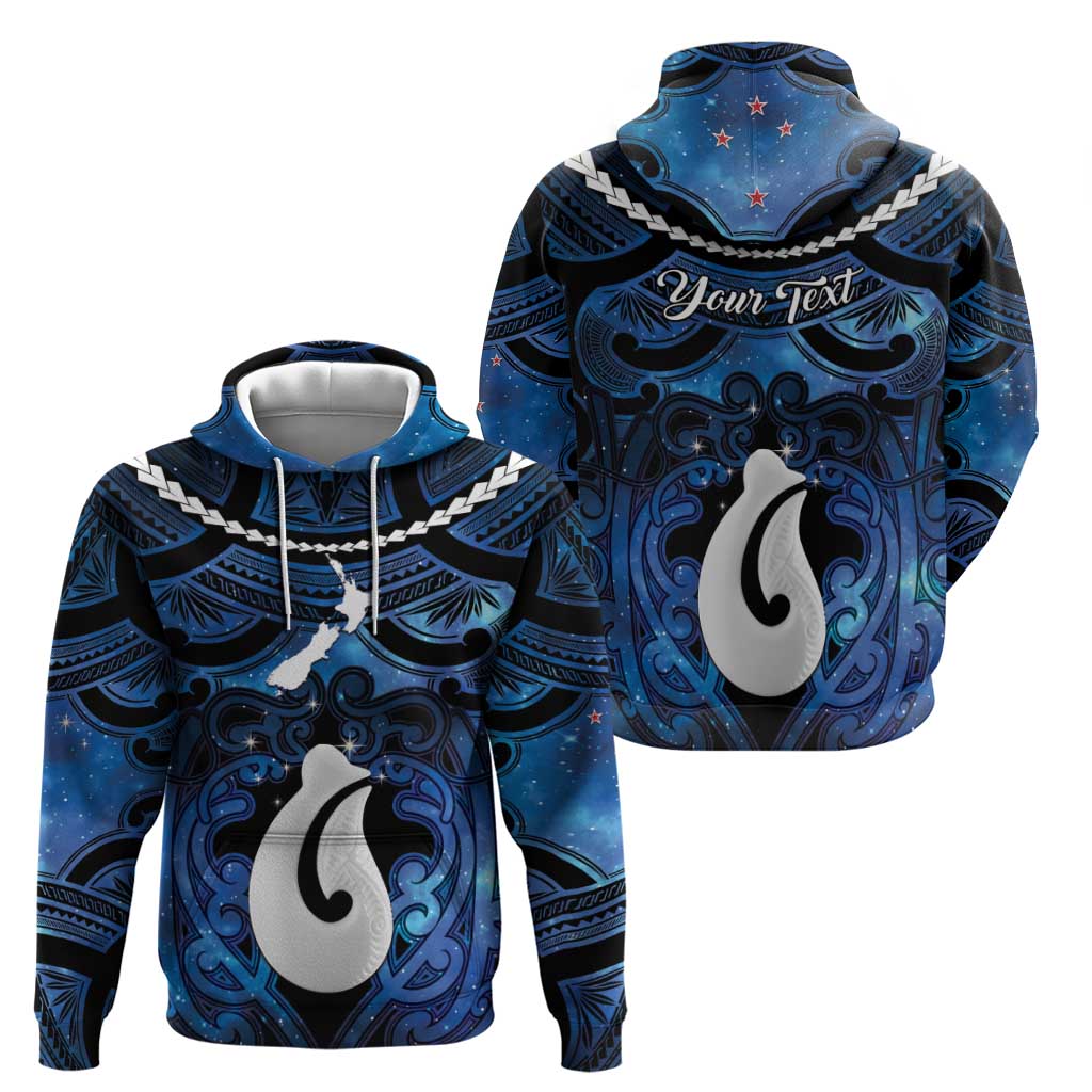 Personalized Maori Matariki Hei Matau Hoodie Maori Kowhaiwhai Pattern Galaxy LT01 - Polynesian Pride