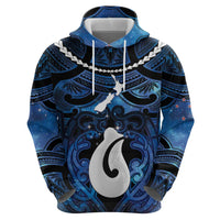 Personalized Maori Matariki Hei Matau Hoodie Maori Kowhaiwhai Pattern Galaxy LT01 - Polynesian Pride