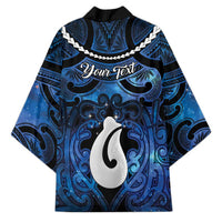 Personalized Maori Matariki Hei Matau Kimono Maori Kowhaiwhai Pattern Galaxy LT01 - Polynesian Pride
