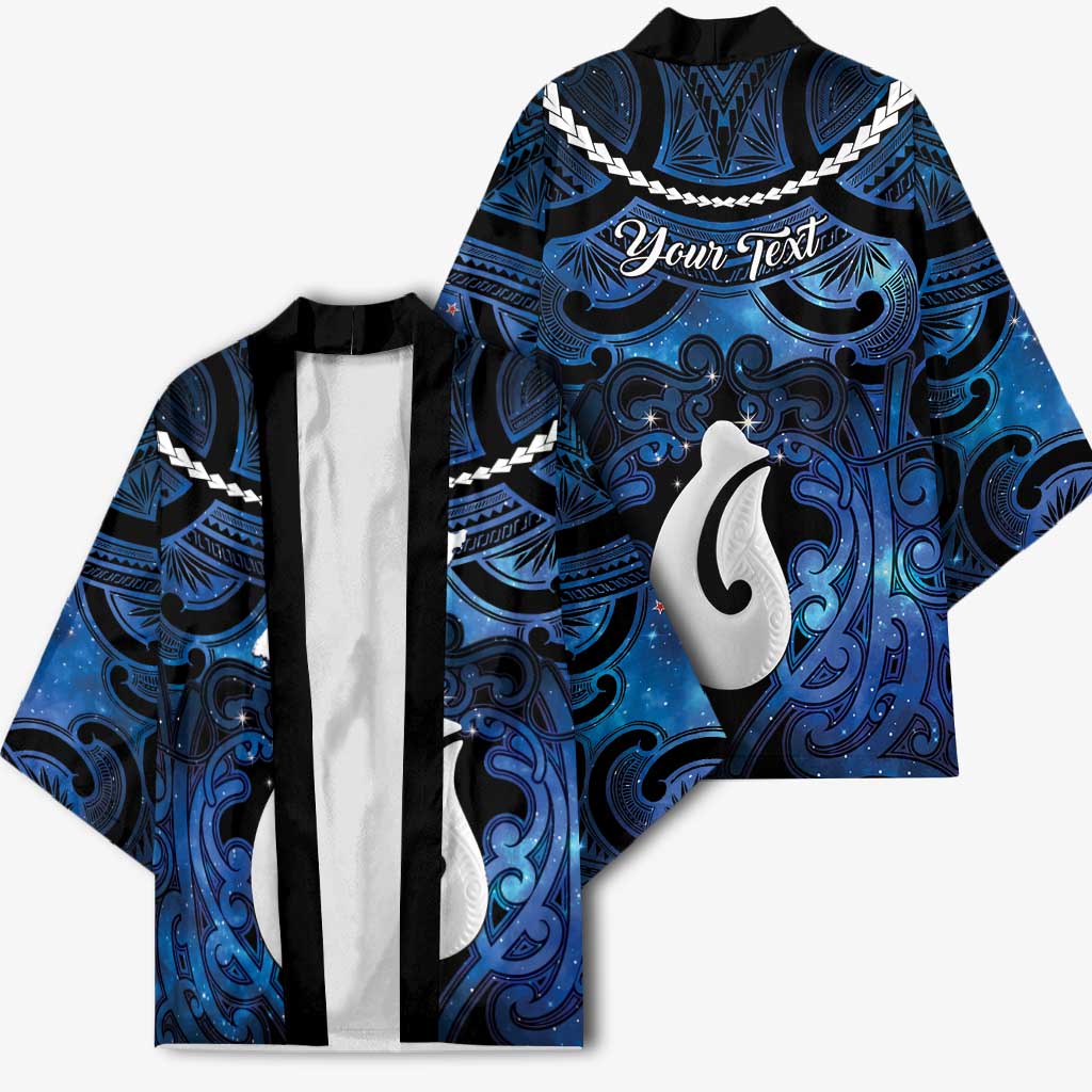 Personalized Maori Matariki Hei Matau Kimono Maori Kowhaiwhai Pattern Galaxy LT01 - Polynesian Pride