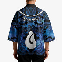 Personalized Maori Matariki Hei Matau Kimono Maori Kowhaiwhai Pattern Galaxy LT01 - Polynesian Pride