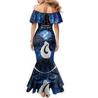 Personalized Maori Matariki Hei Matau Mermaid Dress Maori Kowhaiwhai Pattern Galaxy LT01 - Polynesian Pride