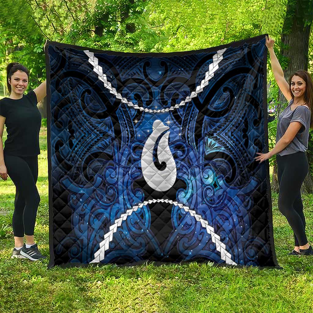 Maori Matariki Hei Matau Quilt Maori Kowhaiwhai Pattern Galaxy LT01 - Polynesian Pride