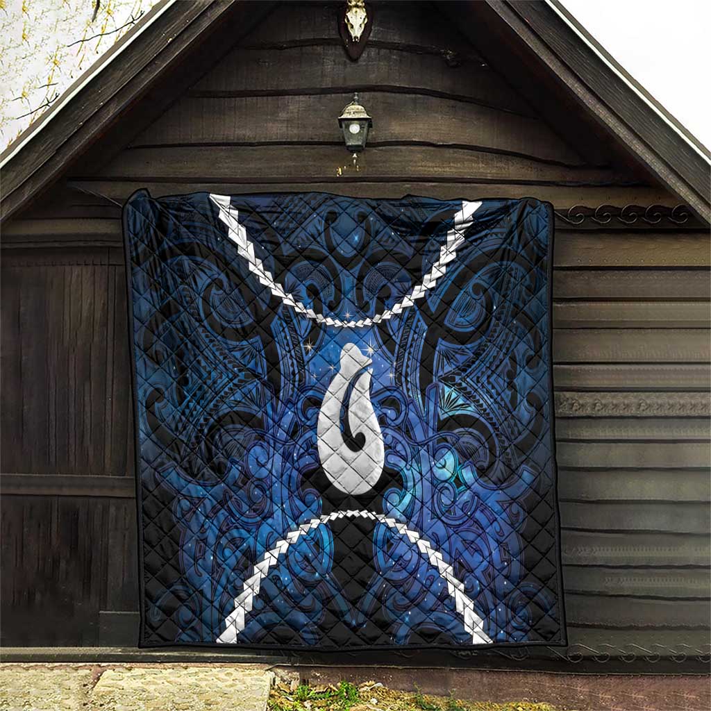 Maori Matariki Hei Matau Quilt Maori Kowhaiwhai Pattern Galaxy LT01 - Polynesian Pride