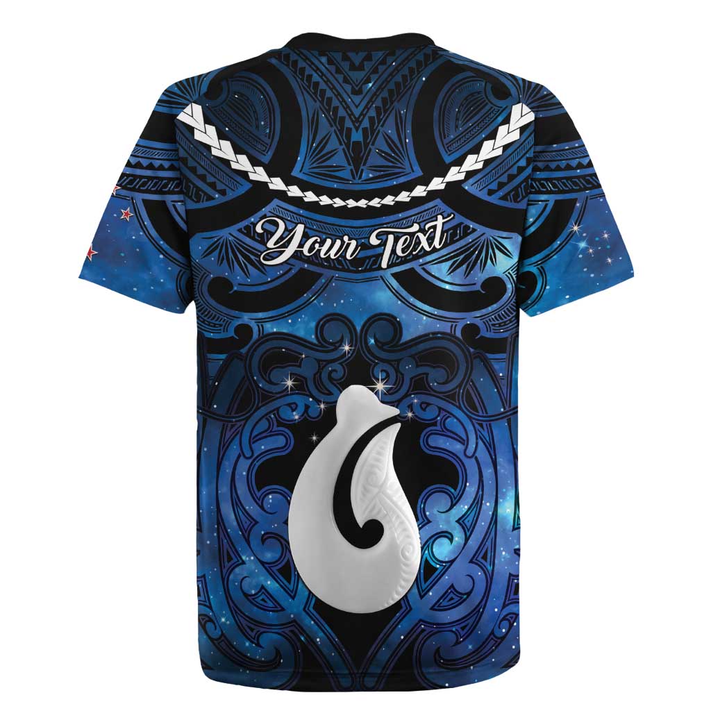 Personalized Maori Matariki Hei Matau Rugby Jersey Maori Kowhaiwhai Pattern Galaxy LT01 - Polynesian Pride